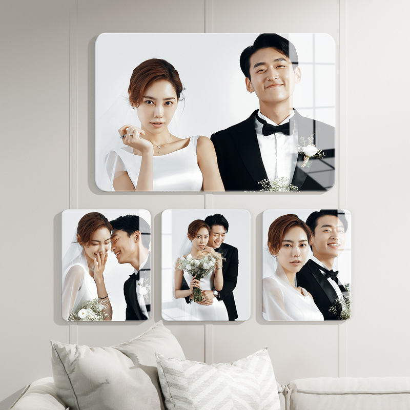 水晶相框相框摆台DIY亲子装饰画