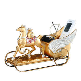 金马家居装饰玄关吉祥摆件创意门口鞋柜上放钥匙客厅遥控器收纳盒