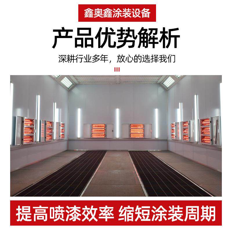高温烤漆房 工业烘干烤箱设备静电喷涂小型塑粉固化炉汽车喷漆房