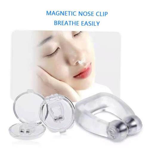 Anti Snore Stop Snoring Nose Clip Silicone Magnetic Sleep Tr