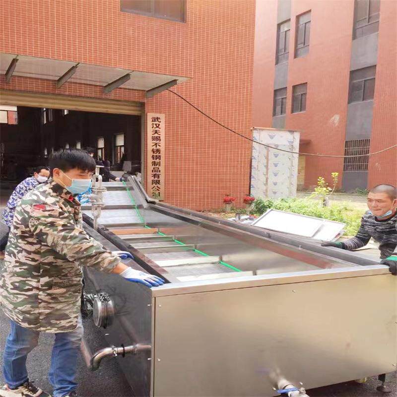 气泡洗菜机商用蔬菜杀青去农残土豆药材大型加工设备全自动清洗机