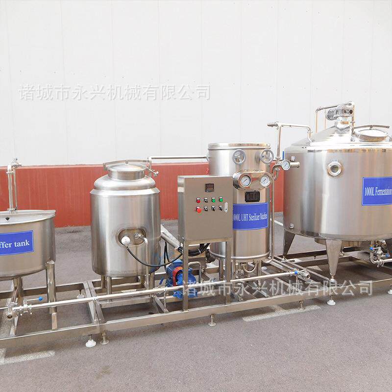 大型乳高品温瞬时杀菌菌生产线牛奶全PJT套工加设备鲜奶高温灭机