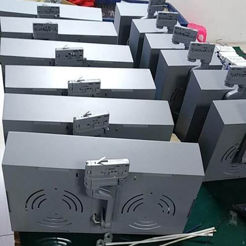 LED方形轨道灯 博物馆画廊橱窗展示灯24*2W四线轨道灯成品 套件