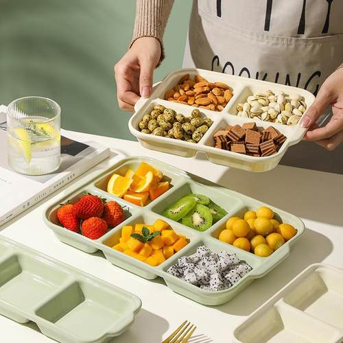 北欧零食瓜子小吃小吃格盘陶瓷碟