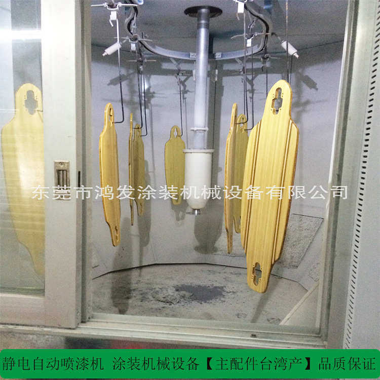 家具涂装设备 静电全自动喷漆设备 自动喷漆吊空式流水线