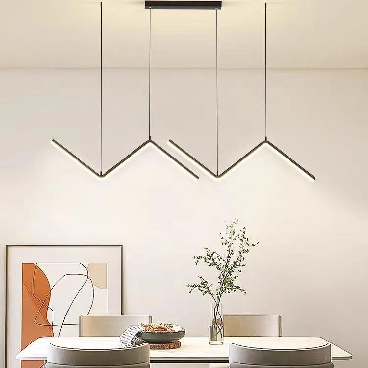 长条北欧客厅吊灯led主卧室餐厅设计师样板间创意灯具现代简约大