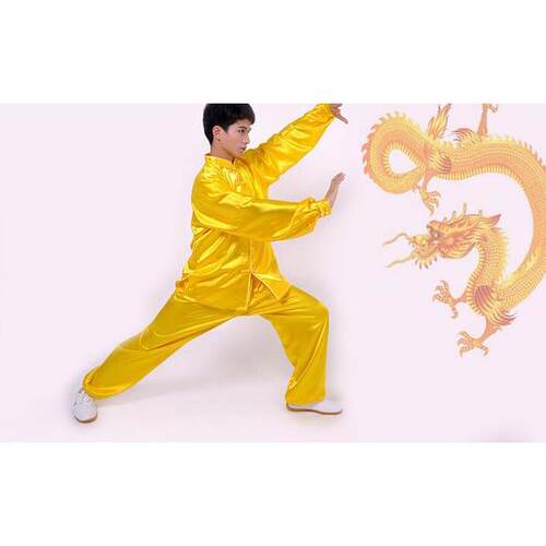 正品太极服八段练锦春夏男女款晨包表演武服太极拳服术装练功服套