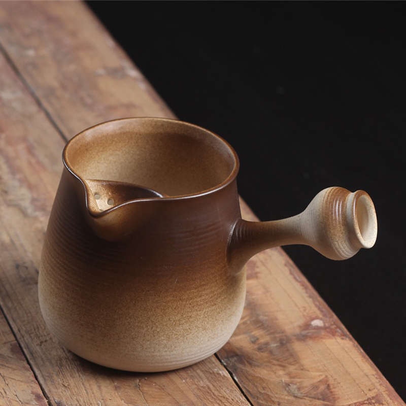 围炉煮茶的罐罐壶粗陶侧把煮茶器可明火炭炉老式烤茶壶泡茶壶茶具