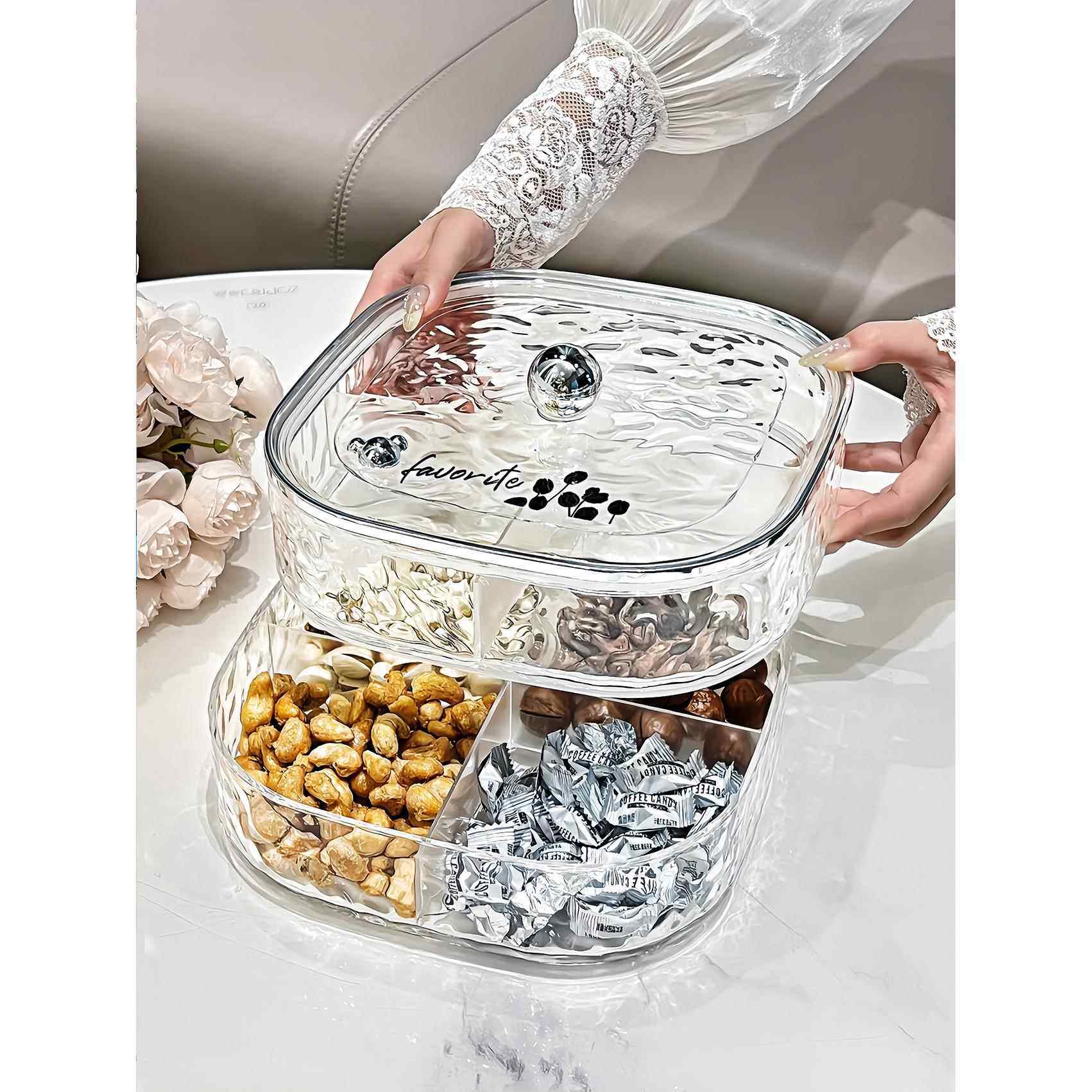 轻奢密封果盘家用客厅茶几高档新款水果盘糖果盒零食干果收纳盒,餐饮具,果盆/果盘/果篮,淘宝优惠券,粉丝福利购,淘宝优惠卷