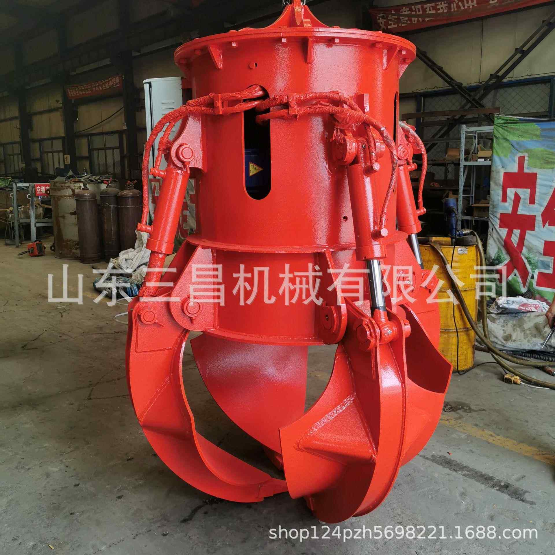 厂家供应四瓣5瓣液压抓钢机抓斗废钢铁抓钳器固定式抓钢机