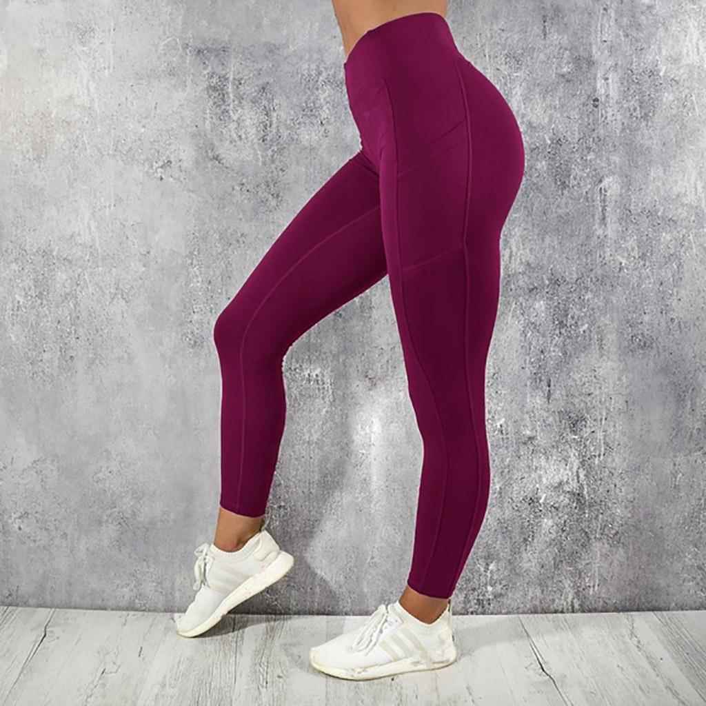 high waist push up leggins fitness tights pocket workout