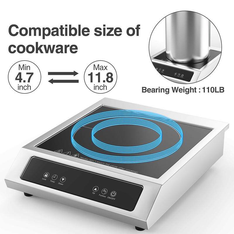 商用电磁炉平面3500W爆炒大功率餐厅餐桌电磁灶110V/18000W英文