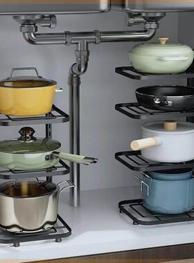 Pan rack Pot rack Organizer Kitchen storage rack Cabinet锅架