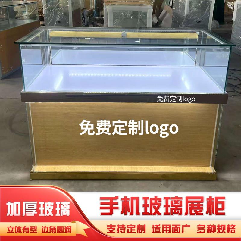 手机柜台新款商用体福彩珠宝产品店铺销售定制转角靠墙玻璃展示柜