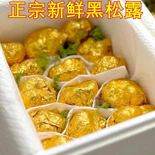 黑松露新鲜野生云南山珍特产美食农产品蘑菇菌菇云南菌子空运