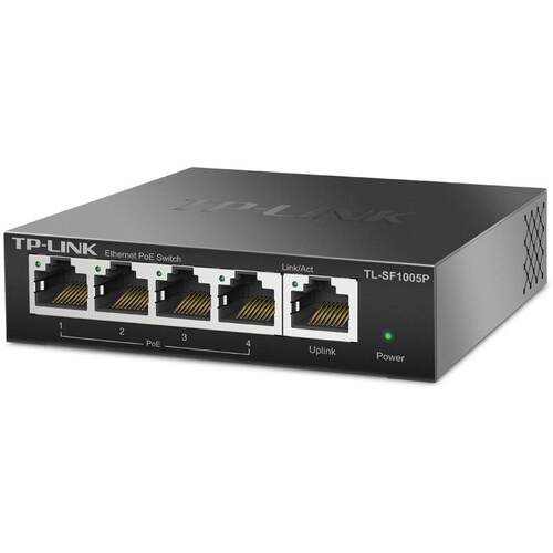 TP-LINK SF1005P 5口百兆4口POE非网管PoE交换机