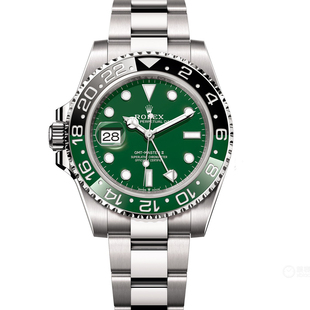 新款白金左撇子雪碧圈[9.8新]劳力士格林尼治自动机械男表126729