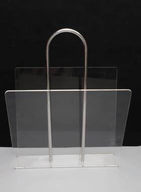 现代0021简约装创厅杂意金属手提志架摆件样板房酒店家居客创意软