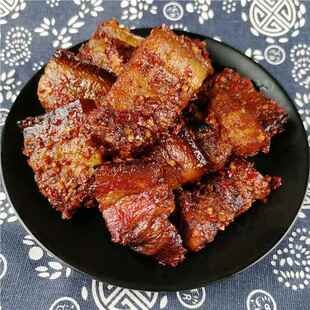 道州扎肉南永州道县特产农家制自烟熏肉咸菜下饭开菜胃KPN菜坛湖