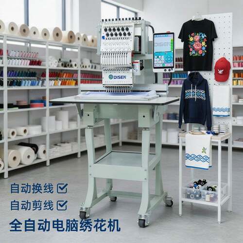 头12针商用打样电脑全自动绣花机工业刺绣机Embroidery Machine