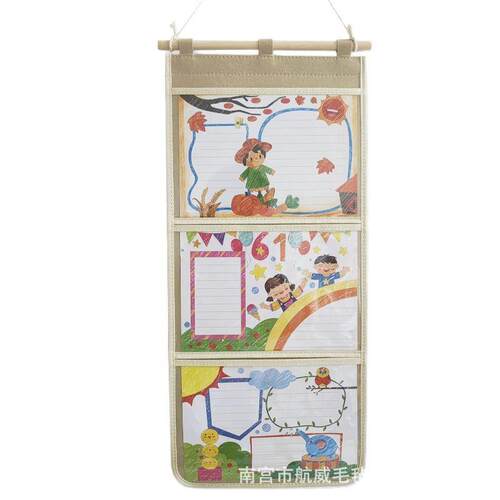 幼儿园木棍作品展示学生毛毡板