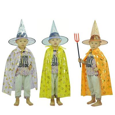 Pumpkin Witch Cape Set, Kids Halloween Party
