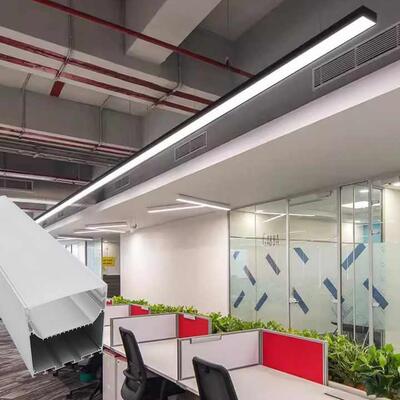 工厂制作 可拼接吊线灯 10035带叶子线条灯 办公楼线形灯