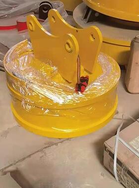 现货1挖掘机强磁吸盘功能圆14242形起重铁电磁多规格电磁多吸盘