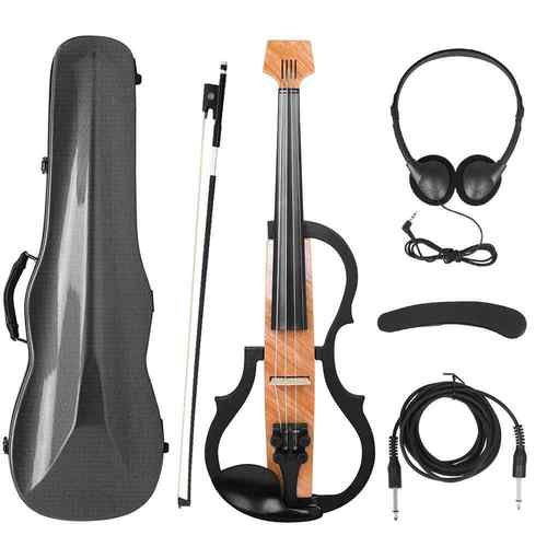 无头电声小提琴静音提琴成人专业演奏电子小提琴套装送盒