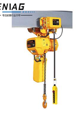 江苏地区厂家生产环链电动葫芦5吨双链单速运行式起重工具