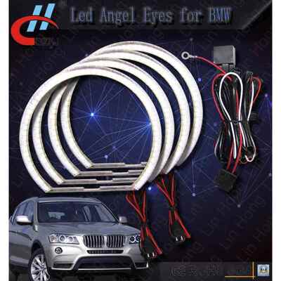 适用BMW宝马E36E39E464*131MM彩色改装3528LED天使眼光圈套装