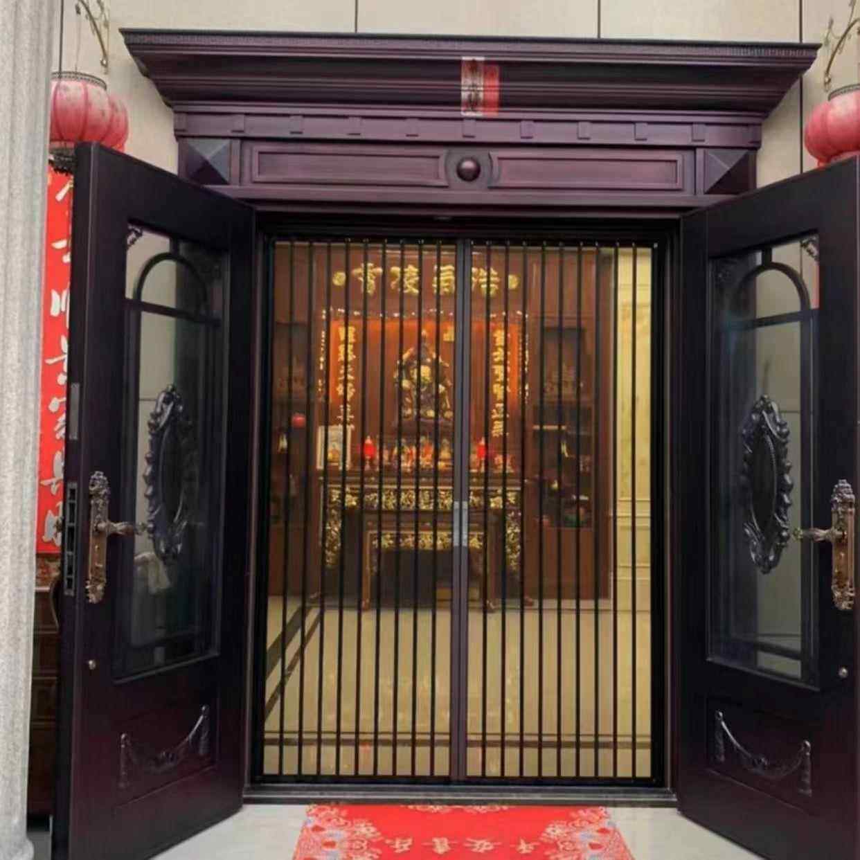 极窄平网金刚网折叠纱门防盗防蚊防鼠纱门铝合金隐形纱窗入户门帘,居家布艺,窗纱,淘宝优惠券,粉丝福利购,淘宝优惠卷