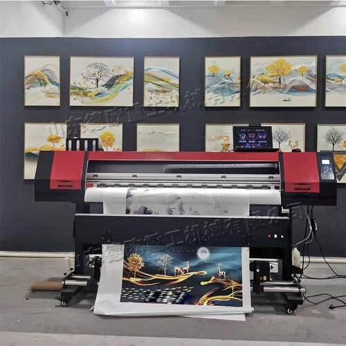 家装晶瓷画墙纸打印机PVC车贴彩色喷印机墙布壁画装饰写真机