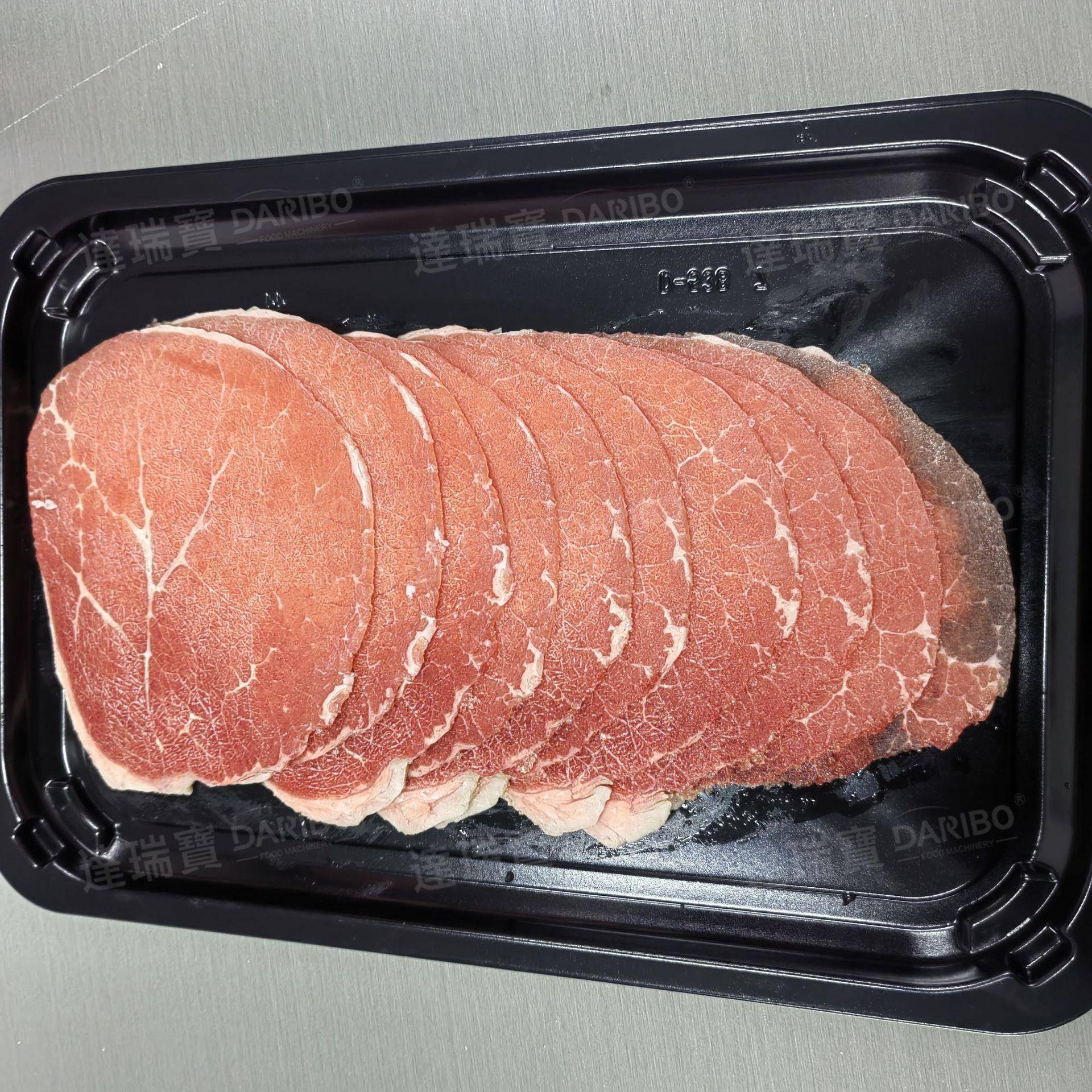 W砍排机冻牛肉切片机连续均匀切片厂家 带骨冻肉切片机德国原装刀