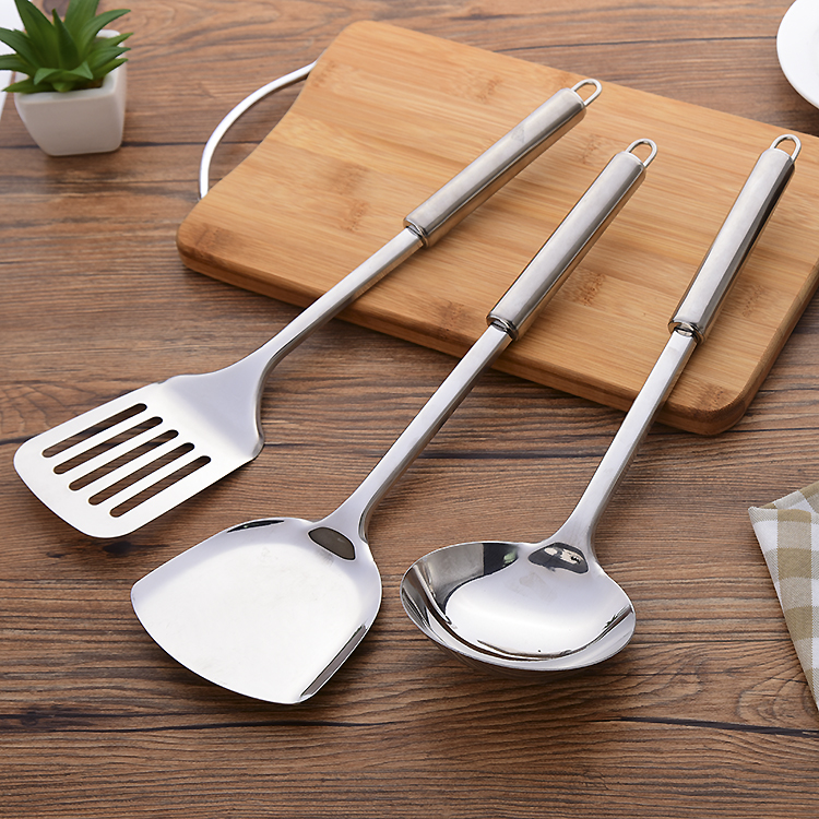 锅铲不锈钢子漏勺汤勺漏铲架子家用加厚炒菜铲子厨房防烫套装