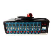 十组卡式 温控箱智能热流道温控表注塑机模具屏显温度控制箱数显