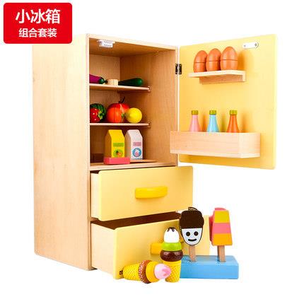 ToyWoo儿童过家家玩具木制小家电冰箱切水果玩具仿真蔬菜厨房玩具