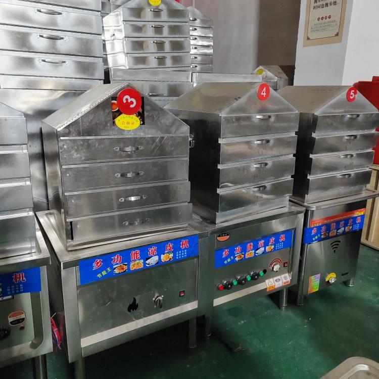 电气两用凉皮蒸机管双加热翻盖门AWC米皮酿箱蒸炉四层五层型号齐