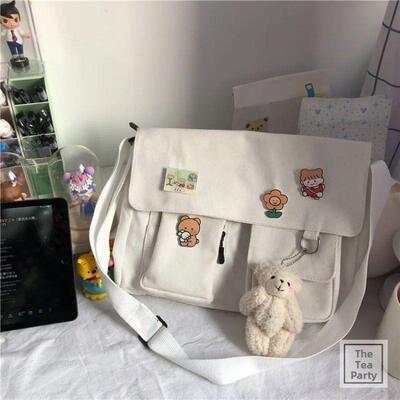 Japanese Harajuku Cute Retro Girl Messenger Shoulder Bag Can