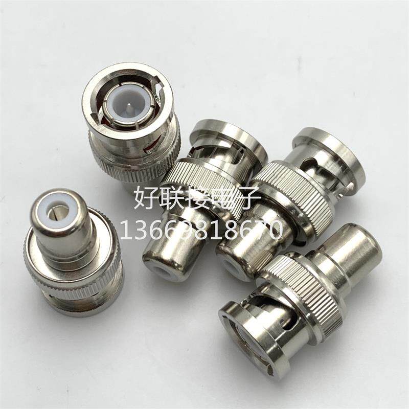 纯铜镀银针BNC公转RCA母转换驳接头 Q9/RCA-JK转接 BNC/RCA-JK优+