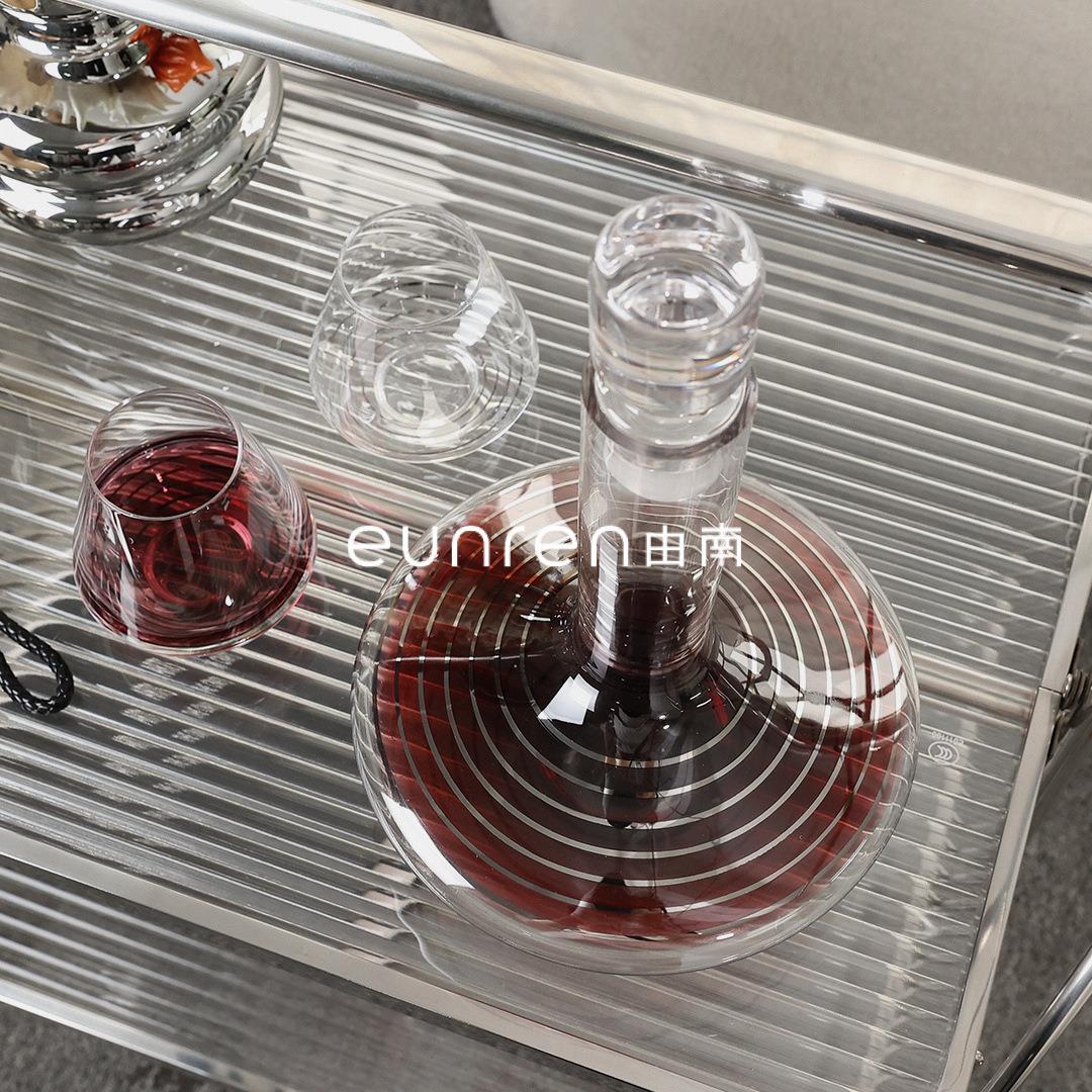 现代轻奢酒店玻璃醒酒器冷水壶摆件客厅玄关茶几样板间家居装饰品