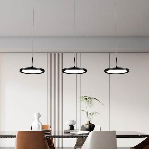 2024全光谱护眼圆形飞碟餐厅吊灯现代简约卧室床头小吊灯吧台灯具