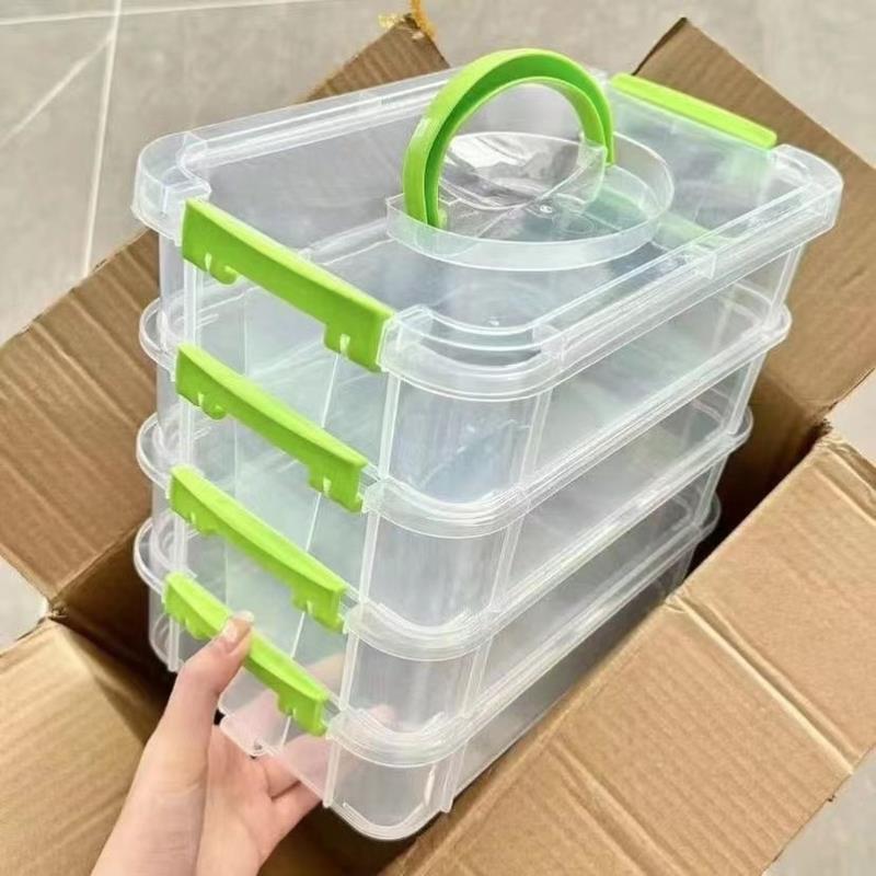 玩具收纳盒工具分类盒子装玩具积木小颗粒零件分格抽屉储物整理箱