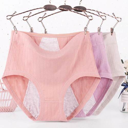Fat Lady Leak Proof Menstrual Panties Women Cotton Underwear