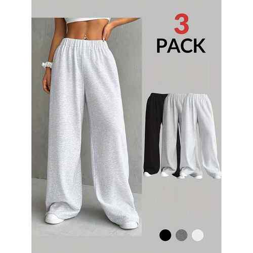Women's Plain Soft Sweatpants Casual Jogger Pants for Daily