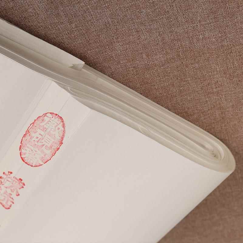 手工仿古纸四尺六尺半生熟小楷宣纸书法国画创作加手工半生纯厚安