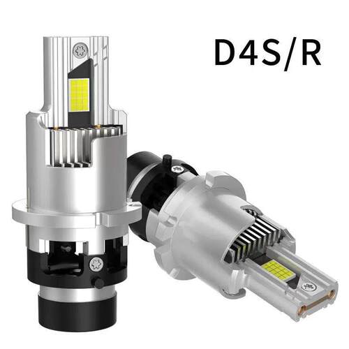 新款原车D系列55WLED大灯D2SD4S直插一体式1:1led车灯改装汽车灯
