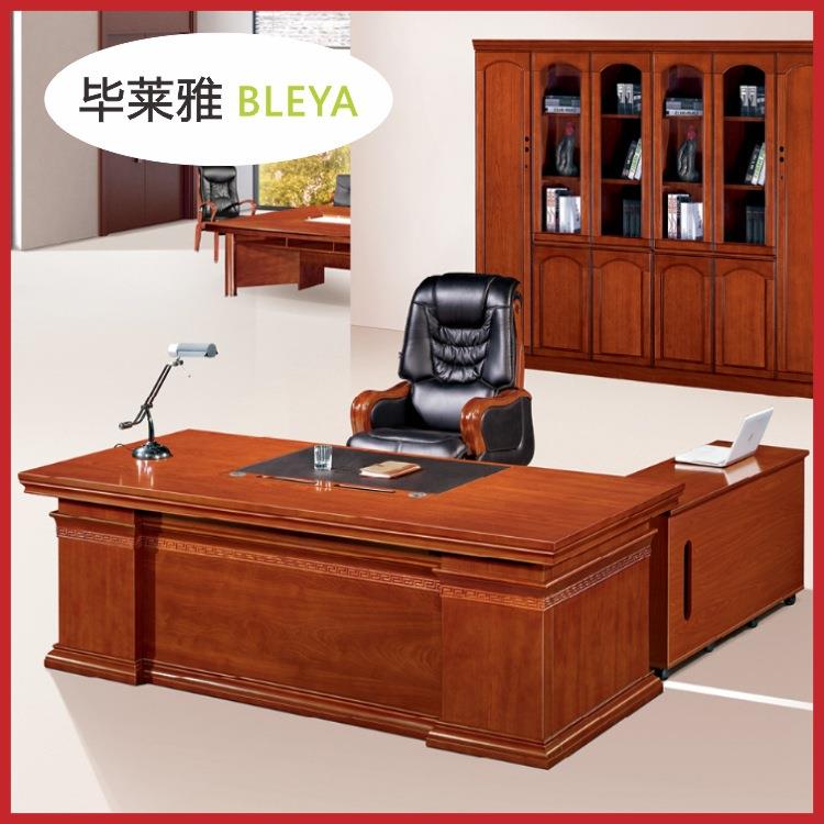 广西南宁直销办公家具大班台总裁桌经理办公桌贴实木电脑桌