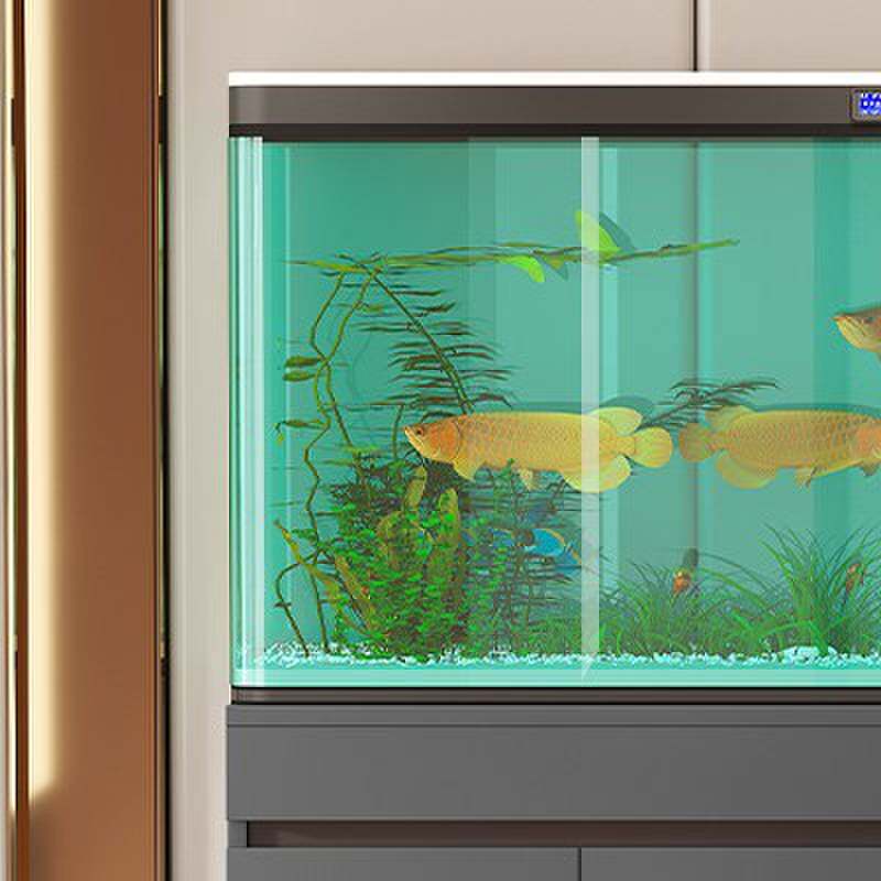 实木鱼缸底柜客厅家用中小型鱼缸底座水族箱承重落地隔断柜子