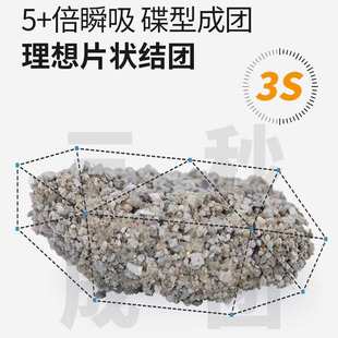 天然钠基矿石猫砂低尘矿砂活性炭除臭吸水结团混合矿物猫沙膨润土